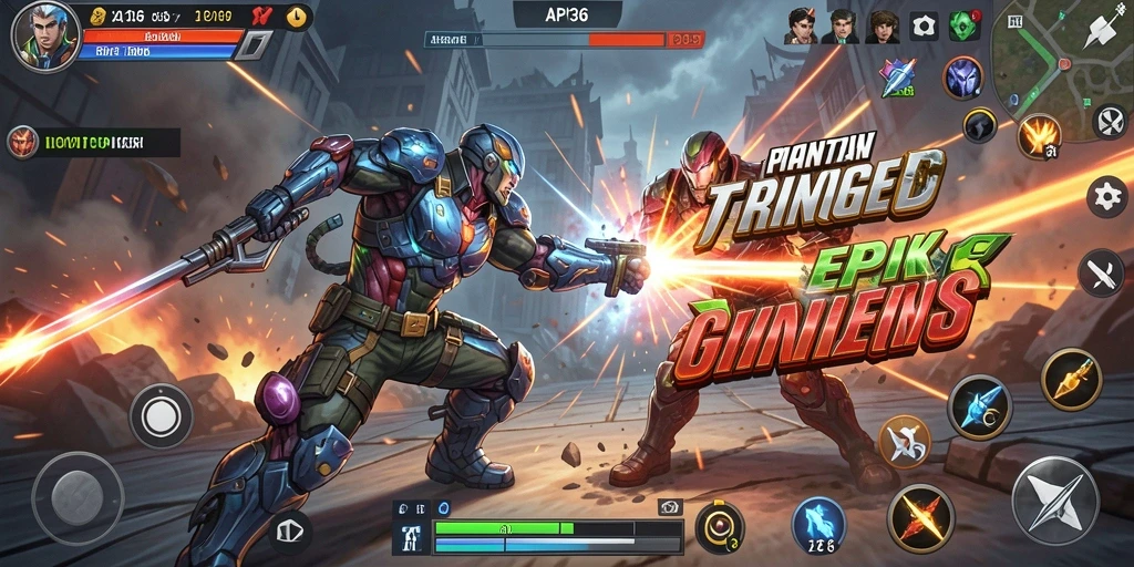 Tampilan aksi mendebarkan dari gameplay API36 yang seru.
