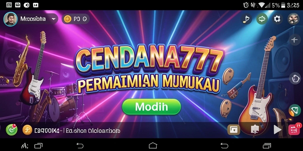 Tampilan gameplay CENDANA777 yang penuh warna dan interaktif.