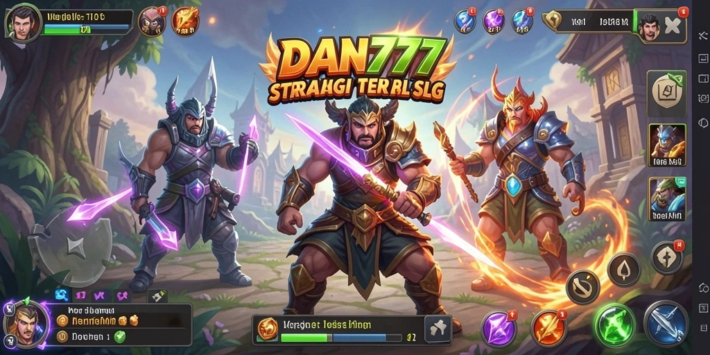 Screenshot dunia luas dan gameplay strategis di DAN777.