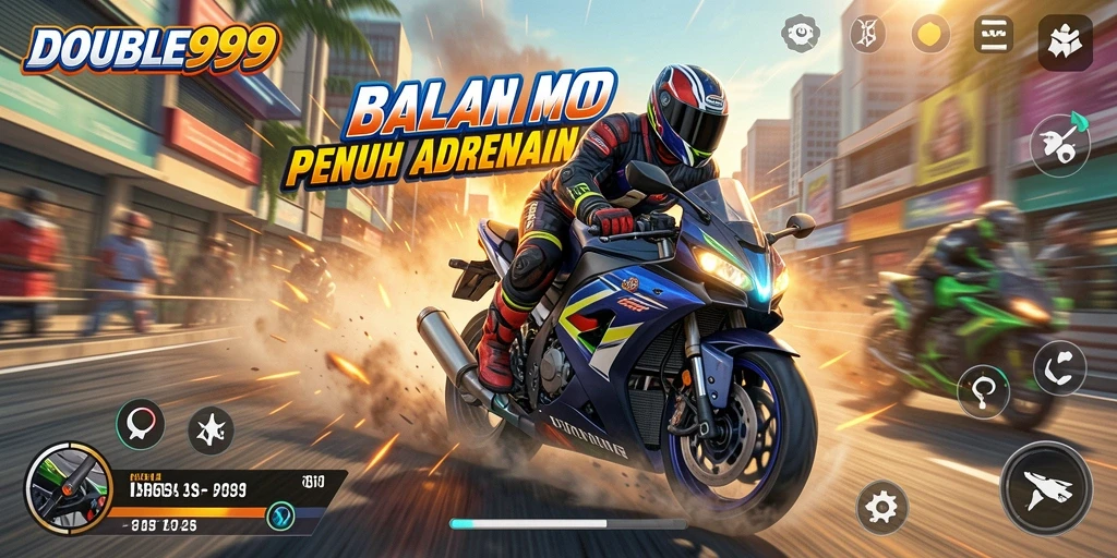 Gameplay balapan motor yang mendebarkan dan realistis.
