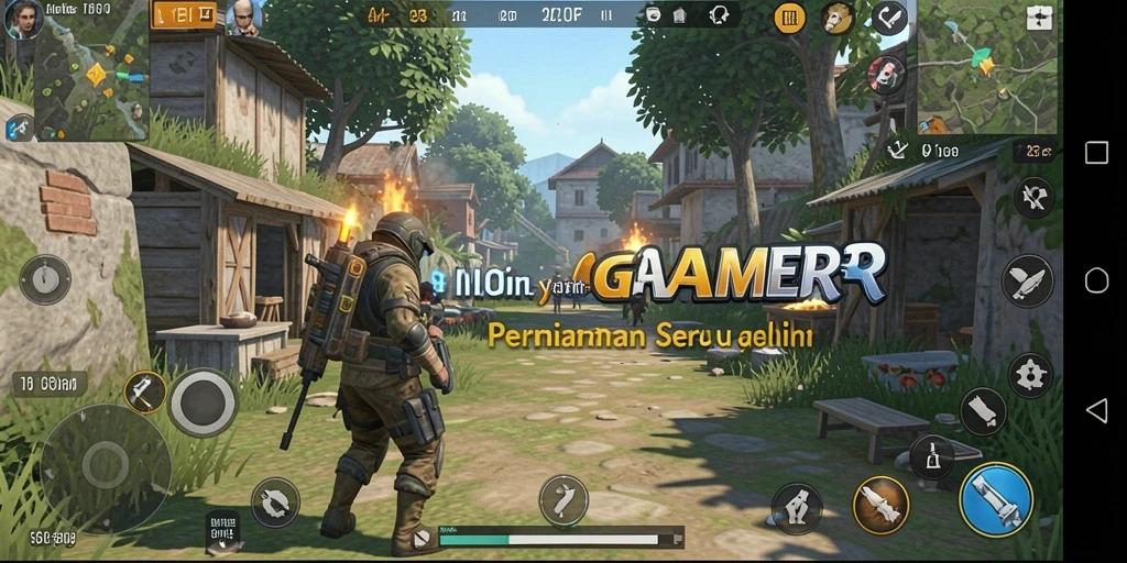 Tampilan gameplay seru dari GAMERP yang penuh tantangan.