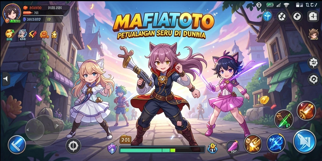 Tampilan menarik dari gameplay MAFIATOTO yang penuh warna.