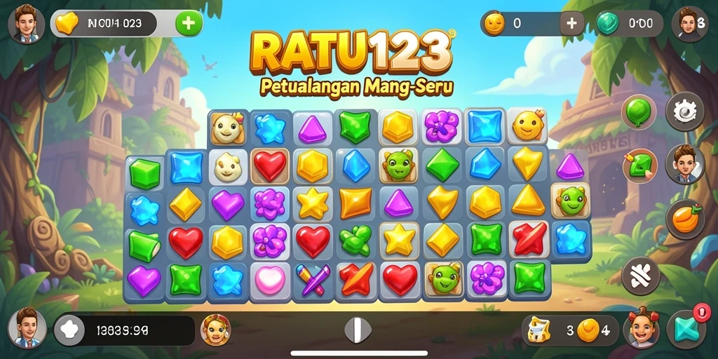 Tangkapan layar utama dari gameplay seru RATU123