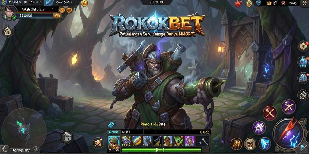 Screenshot gameplay ROKOKBET yang menampilkan pertarungan seru.